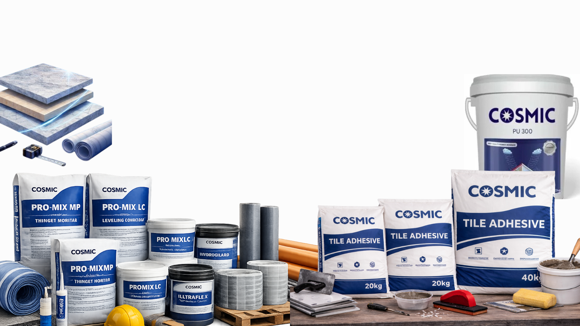 Cosmic materials visual